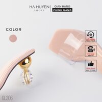 Guốc lê nữ Hà Huyền Shoes mũi vát quai trong gót lục giác vàng 7 phân - GL206 - Hàng mới về