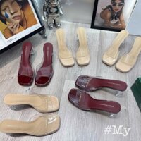 Guốc mica QB bản 1 quai về hàng 2 màu cực hot. Gót trong 7p cực tôn dáng