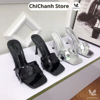 Guốc nữ giày cao gót 9-10p quai ngang kim sa thời trang lên chân cực xinh Chichanh Store G200