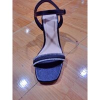 guốc nu sandal 2dương xoàn gót cao 7phan