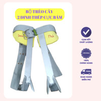 Guốc trèo cây 2 đinh cực bám - Dụng cụ hỗ trợ leo cây bắt ong cao cấp