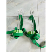 guốc trèo cây inox 2 đinh bẹt, cực bám