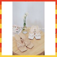 GUỐC XỎ NGÓN GÓT NHỌN 7CM - GUỐC THỜI TRANG DA MỀM 7 PHÂN SIÊU ÊM VÀ MỀM MÀU ĐEN- TRẮNG- BE 7016