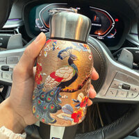 Guofeng Chubby Ding Thermos Cup Ngoài Trời Di Động Vòng Bỏ Túi Cốc Xe Tiện Dụng Cốc
