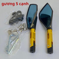 Gương 5 cạnh thời trang gắn xe máy như sirius, exciter, winner wave, hàng loại 1 chất lượng cao cuong biker