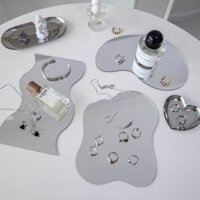 Gương acrylic trưng bày trang sức, gương phản chiếu, phụ kiện khay, đạo cụ chụp ảnh, trang trí