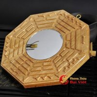 Gương Bát Quái gỗ đào cầu lồi - Gương cầu lồi