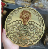 Gương Bát Quái Hổ Phù bằng đồng nguyên chất, kích cỡ 10cm 15cm 20cm PHONG THỦY TÀI LỘC