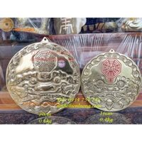 Gương Bát Quái Mặt Hổ Phù Bằng Đồng Phong Thủy 2 Cỡ: Đường Kính 16cm Và 20cm