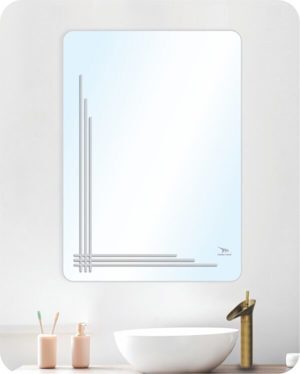 Gương bo góc khắc lõm sơn màu Hoàng Thiện HT 9927