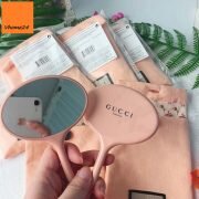 *GƯƠNG CẦM TAY GUCCI HỒNG KEM GTD195