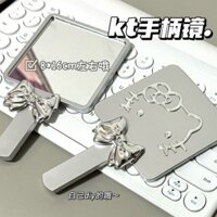 Gương cầm tay hình mèo Kitty mới, gương trang điểm tiện lợi cao cấp, gương nhỏ nữ tính, gương trang điểm cầm tay Ins