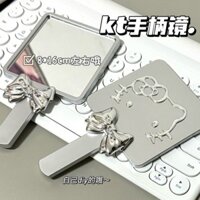 Gương cầm tay hình mèo Kitty mới, gương trang điểm tiện lợi cao cấp, gương nhỏ nữ tính, gương trang điểm cầm tay Ins