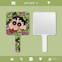 Gương cầm tay nhỏ mới có tay cầm, gương trang điểm di động để chỉnh sửa trong túi, gương cầm tay, gương bỏ túi, gương ký túc xá cho nữ