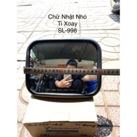 [Gương Cao Cấp Chính Hãng Shiliduo]Gương Xoá Điểm Mù Chữ Nhật Nhỏ Ti Xoay Xe Tải HD72,HD65, Huyndai,ISUZU SL-998