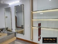 Gương cắt tóc nam màu inox đẹp GCT54