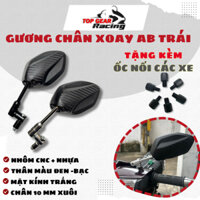 Gương Chiếu Hậu Chân Xoay CNC Kiểu Air Blade Bên Trái Kèm ốc Nối