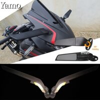 Gương Chiếu Hậu Có Đèn LED Xoay Điều Chỉnh Được Cho Honda CBR250R CBR300R CBR500R CBR600R CBR650R