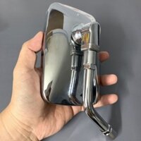 Gương chiếu hậu kiểu moto tròn vuông chân 10li
