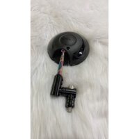Gương chiếu hậu tròn màu đen xoay 360 độ kèm chân xoay chân kính 10 li - giá 1 cây