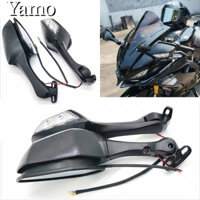 Gương chiếu hậu xe máy gương chiếu hậu bên hông có đèn xi nhan led cho yamaha r15 v3 gương chiếu hậu honda cbr r15-v3