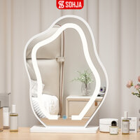 Gương để bàn trang điểm đèn led hình đám mây decor phòng cực đẹp thương hiệu SOHJA - GP294