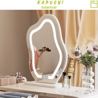 Gương để bàn trang điểm đèn LED cảm ứng sang trọng decor bàn trang điểm phòng ngủ KAPUCHI - KP294