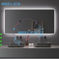 Gưỡng Đèn Led Treo Tường Chữ Nhật Treo Ngang Phôi Gương Bỉ Dày 5mm Gương Treo Nhà Tắm, Phòng Ngủ Gương Trang Trí