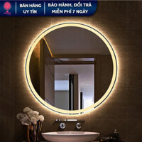 Gương gắn tường nhà tắm CACTUS có đèn led cảm ứng, gương treo tường trang điểm cao cấp