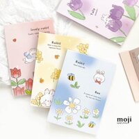 Gương gập để bàn Rabbit colorful flower 20x26