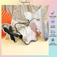 Gương gấp gọn để bàn họa tiết hình bướm siêu xinh 22x19.5cm ANGIHOME
