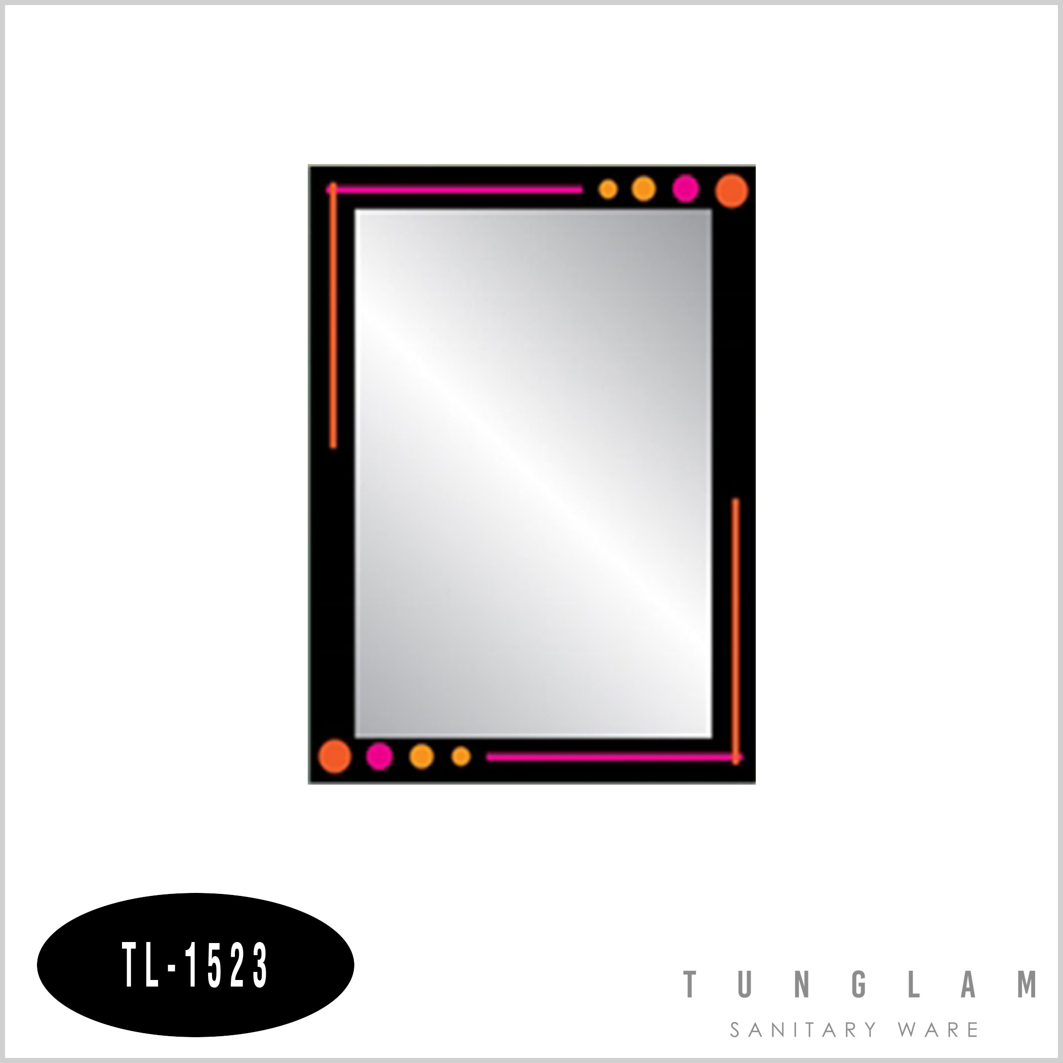 Gương ghép màu chữ nhật Tùng Lâm TL-1523 (50x70cm)