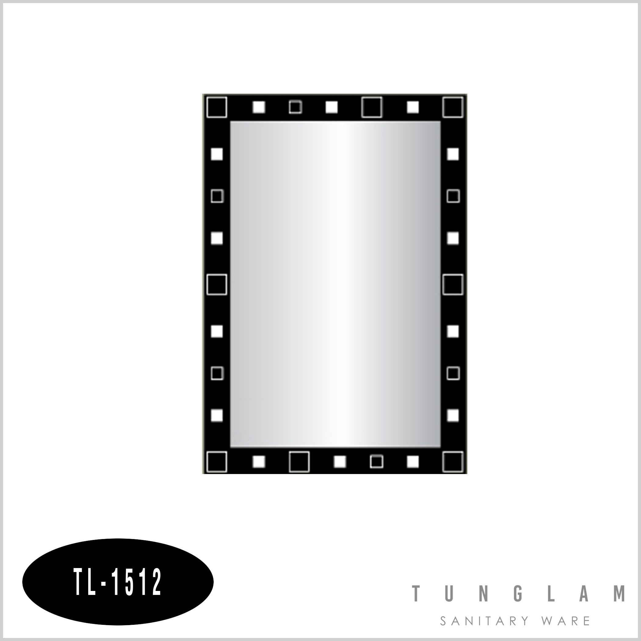 Gương ghép màu chữ nhật Tùng Lâm TL-1512 (50x70cm)
