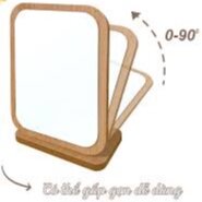 Gương gỗ để bàn, gương trang điểm nhiều hình cute, hot trends 2022