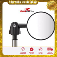 Gương gù tay lái xe máy mặt kính tròn xoay 180 độ
