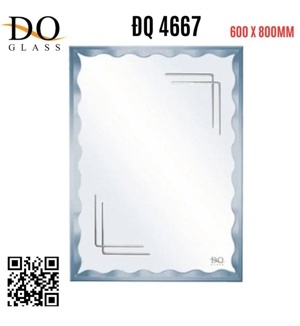 Gương hoa văn Đình Quốc 4667 60 x 80 cm