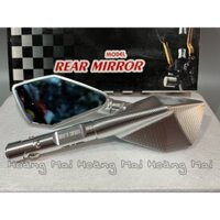 Gương, kiếng chiếu hậu búa 5 cạnh hiệu Rizoma chống chói hàng xịn cho các loại xe máy