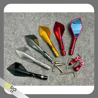 Gương Kính chiếu hậu 5 cạnh Rizoma nhôm CNC gắn thông dụng các dòng xe Tặng phụ kiện-Tây Thành Shop chuyên đồ chơi xe má