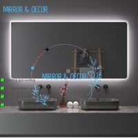 Gưỡng Led Treo Tường Chữ Nhật Treo Ngang Phôi Gương Bỉ Dày 5mm Gương Treo Nhà Tắm, Phòng Ngủ