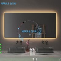 Gưỡng Led Treo Tường Chữ Nhật Treo Ngang Phôi Gương Bỉ Dày 5mm Gương Treo Nhà Tắm, Phòng Ngủ Gương Trang Trí Decor