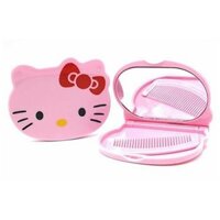 Gương lược bỏ túi mini Hello Kitty giao màu ngẫu nhiên