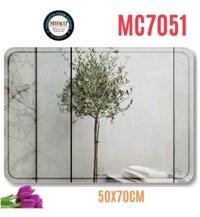 Gương Mifaco MC7051 Bo Góc Chữ Nhật Ngang 50x70cm