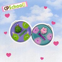 Gương mini 2 mặt cầm tay, gấp gọn, bỏ túi tiện dụng, gương mini trang điểm cute hình tròn