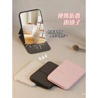 Gương mini cầm tay cho phụ nữ, gương trang điểm siêu nhỏ có thể đứng, dễ dàng cầm tay cho sinh viên