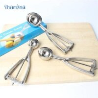 Gương Muỗng Kem Dưa Inox Shamjina Đánh Bóng Cấp Thực Phẩm Hạng Nặng
