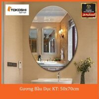 Gương Nhà Tắm Hình Bầu Dục Cao Cấp – Gương Phôi Bỉ Nhập Khẩu Tráng Bạc