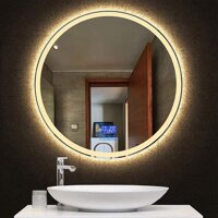 Gương nhà tắm hình tròn led cảm ứng - GL18