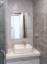 Gương nhà tắm phôi Bỉ, Gương treo tường nhà tắm chữ nhật kích thước 45x60cm