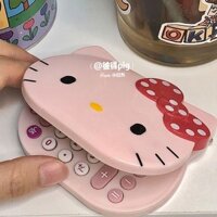 Gương nhỏ Hello Kitty mini, di động, lật, dễ thương, máy tính, gương trang điểm phong cách nữ tính KT
