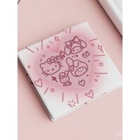 Gương nhỏ Hello Kitty phong cách Ins, gương trang điểm di động, gương mini dễ thương cho học sinh trung học cơ sở và trung học phổ thông